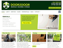 Tablet Screenshot of door2doorservices.co.uk